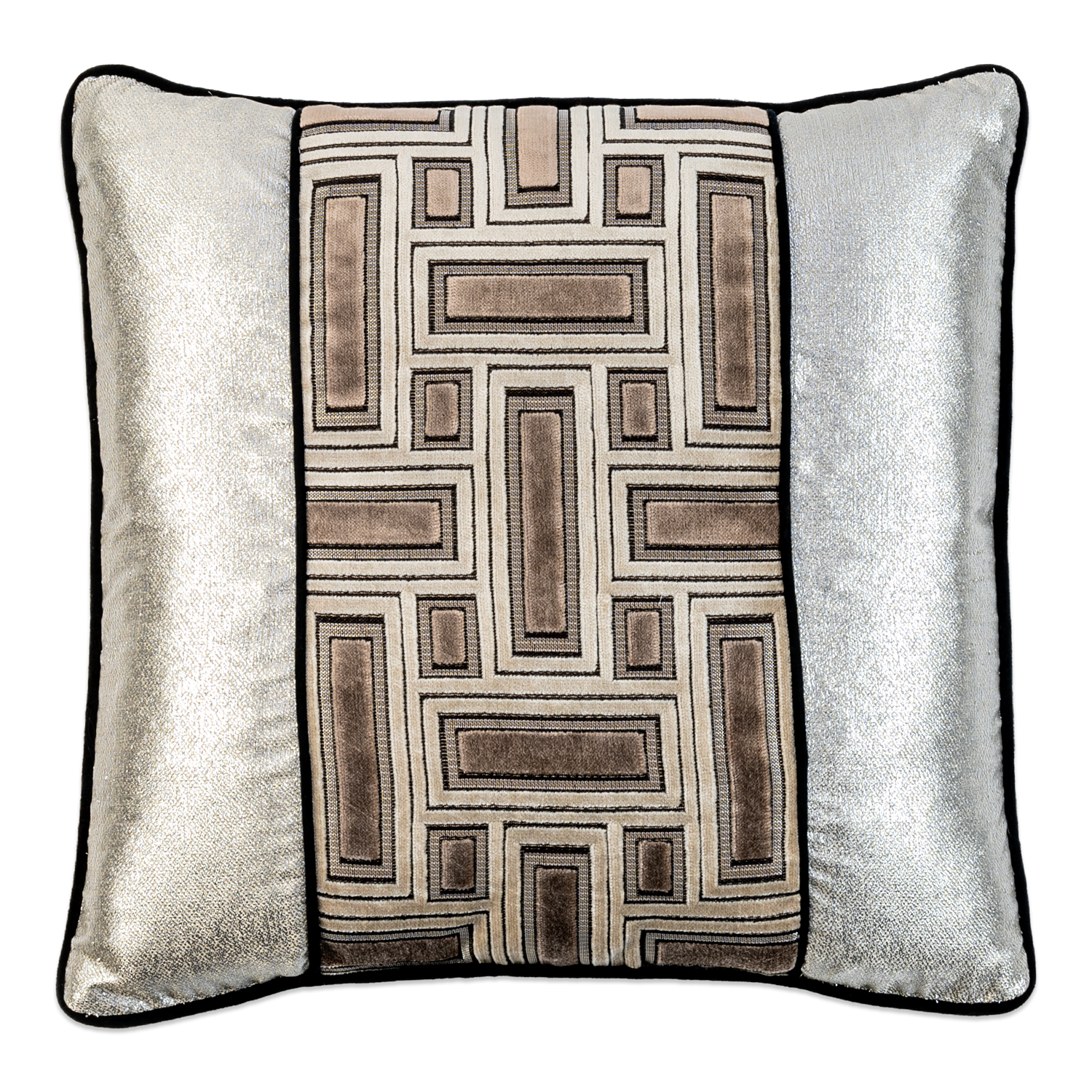 Cityscape Truffle Throw Pillow