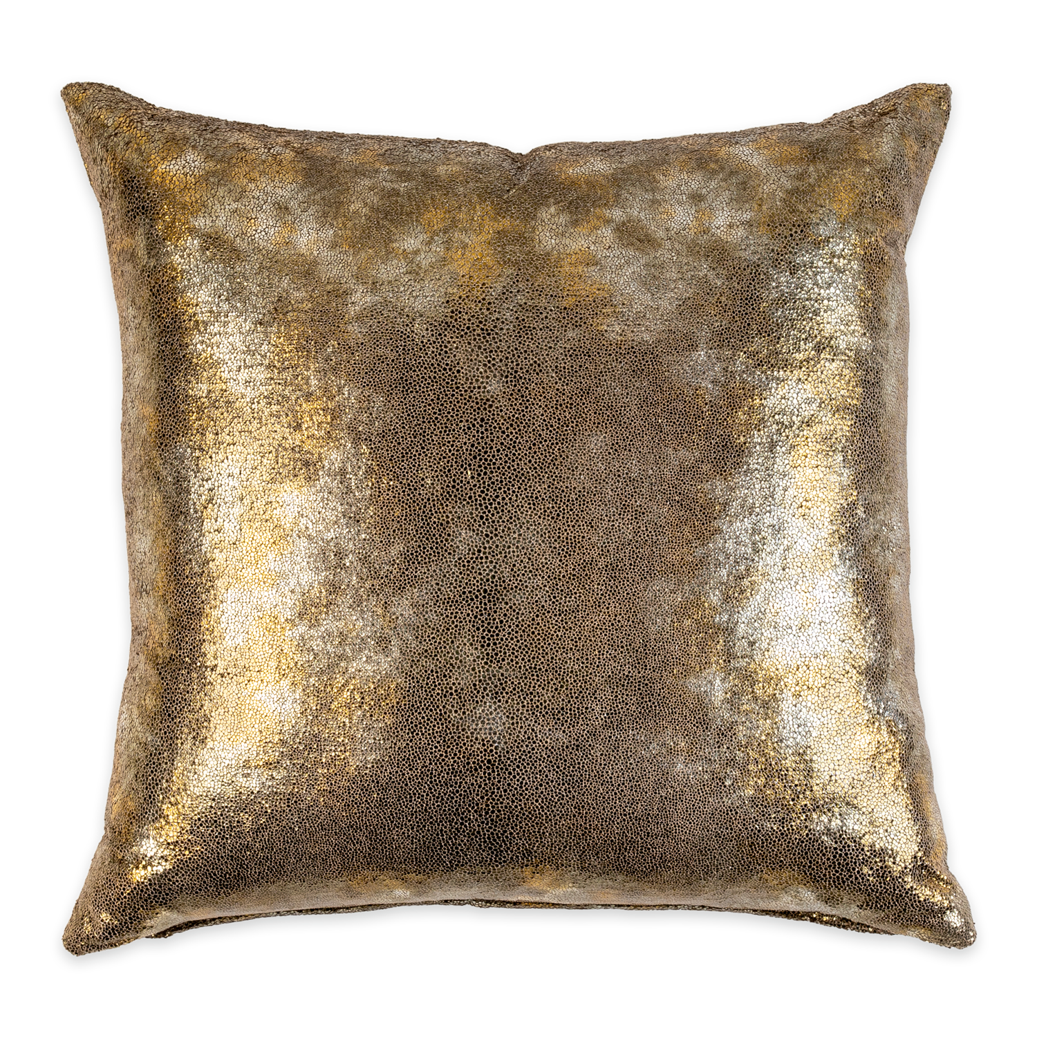 Moddled Gold Throw Pillow