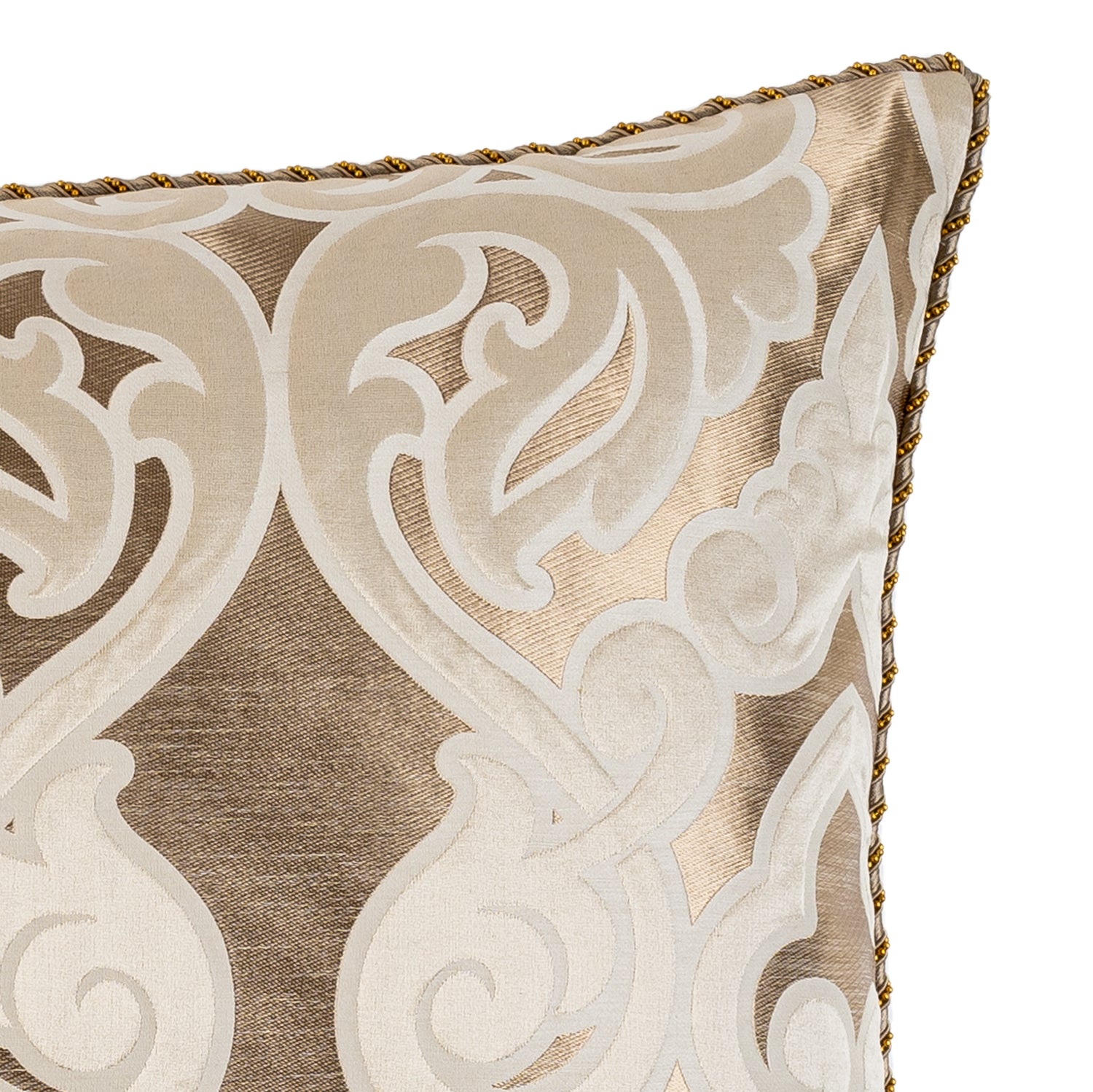 Botticelli Taupe Throw Pillow