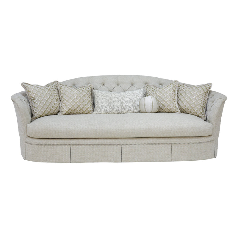 CDA43---Marge Carson Claudia-Sofa with throw pillows