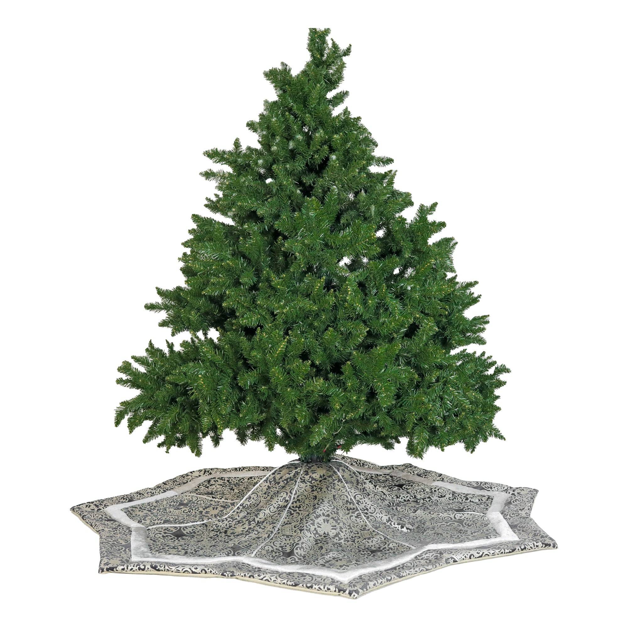 Falda de árbol negra y gris topo