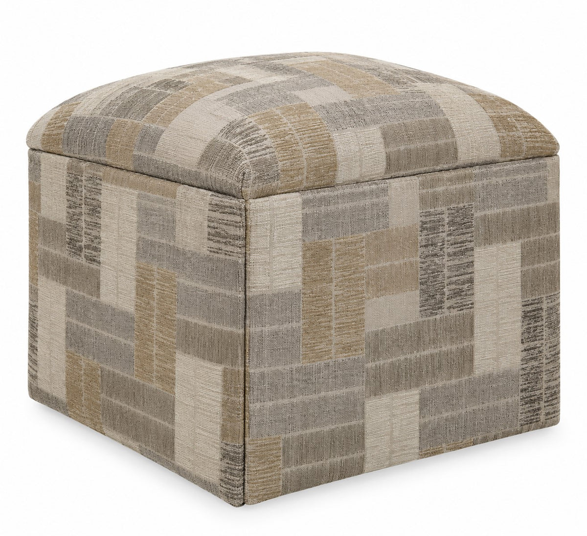 Justina Pouf in 68123 Terrace Taupe, The Signature Edit