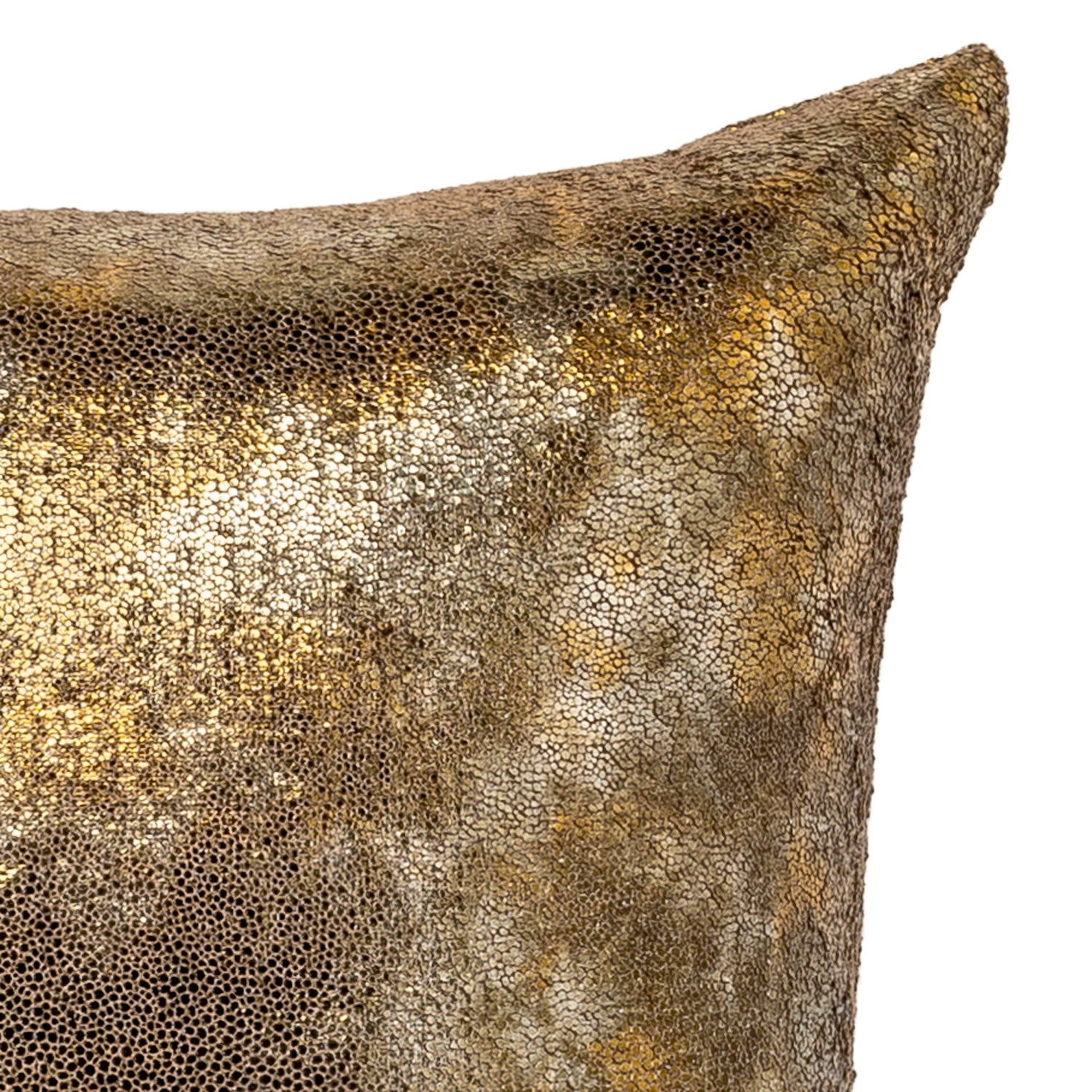 Moddled Gold Throw Pillow