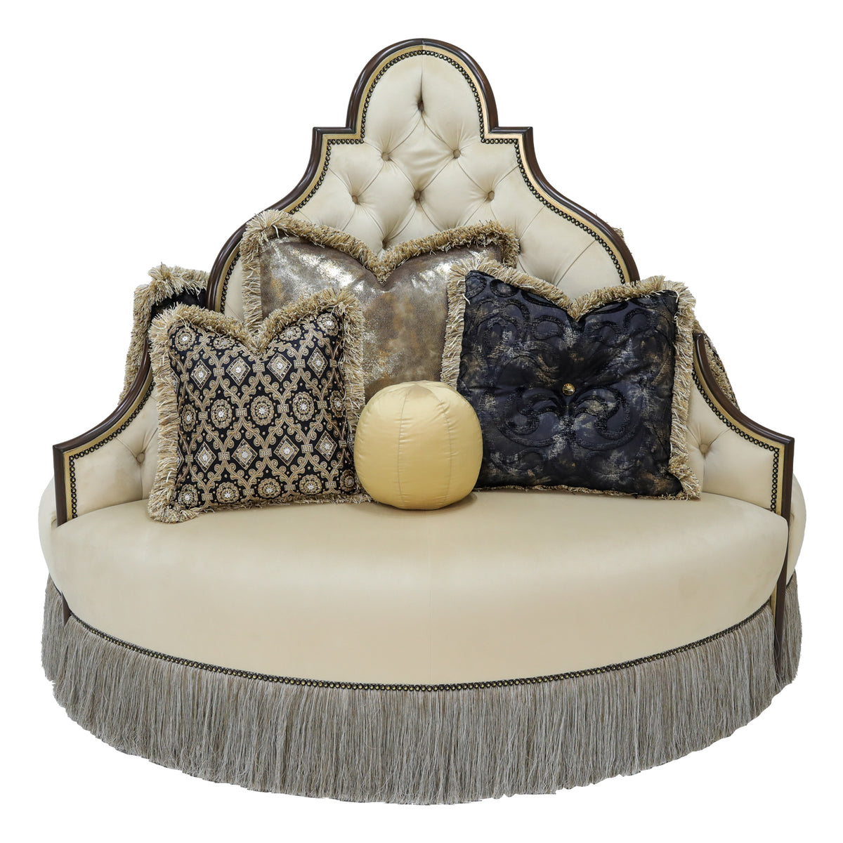 Oasis Round Sofa | Custom Upholstered Sofa