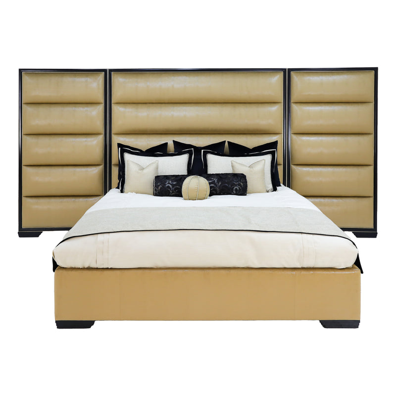 Cama contemporánea Palo Alto con paneles