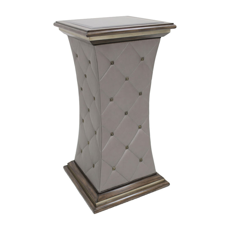 Lola Pedestal in Leather Mineral by Marge Carson