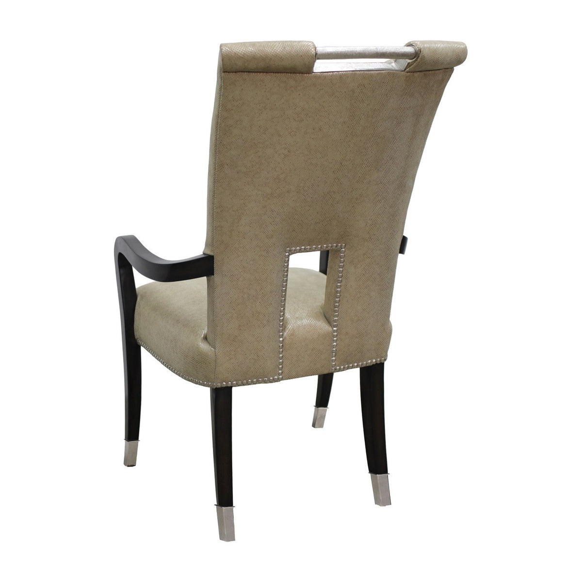 Napoli Arm Chair in Leather Mica by Marge Carson, view 2