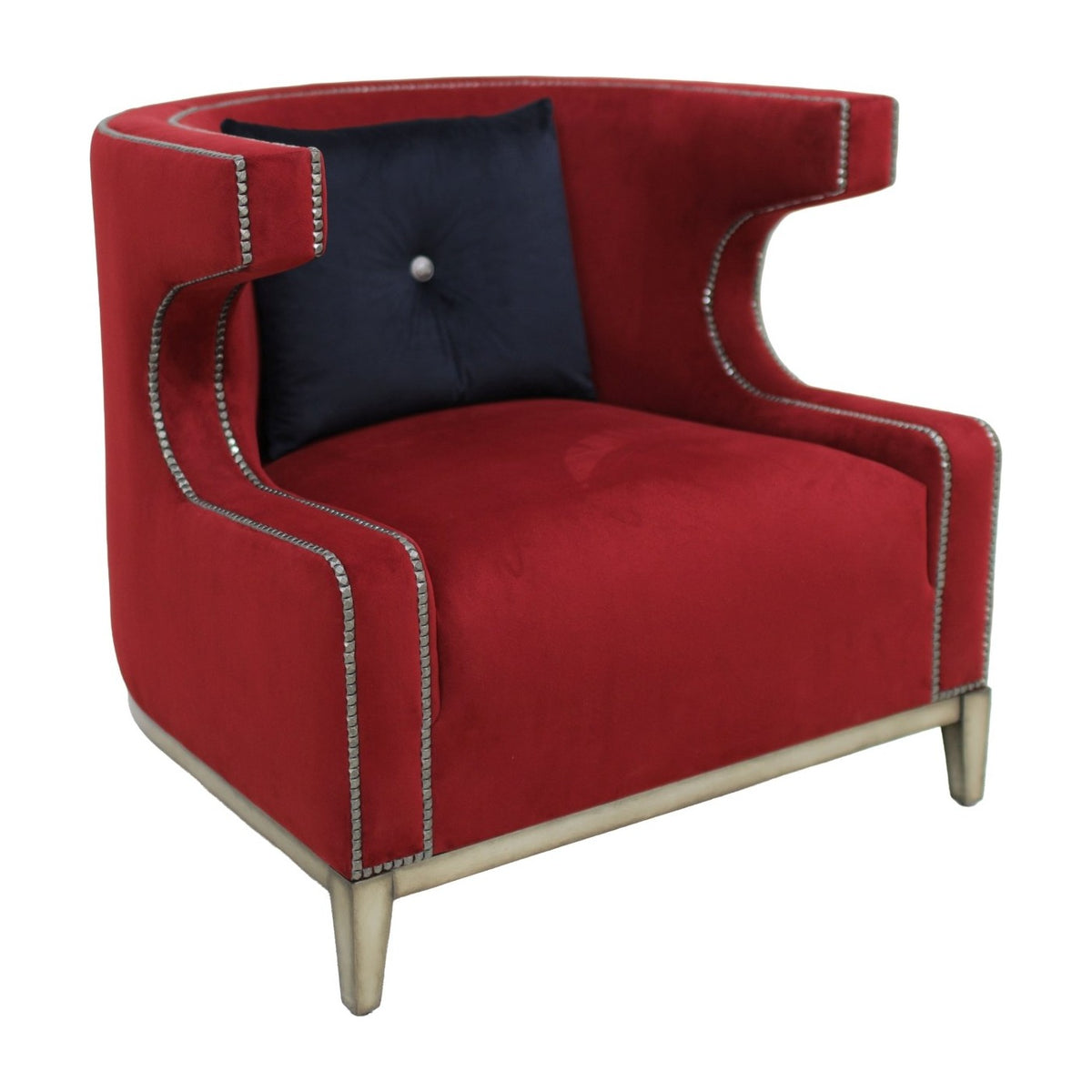 Oscar Chair in Magnify Ruby by Marge Carson