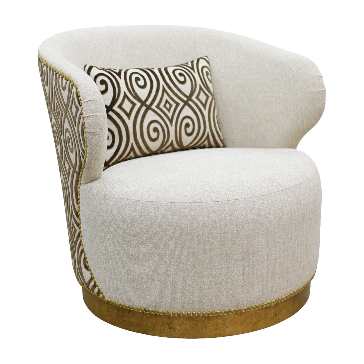 Zeus Chair in Rumor Platinum by Marge Carson