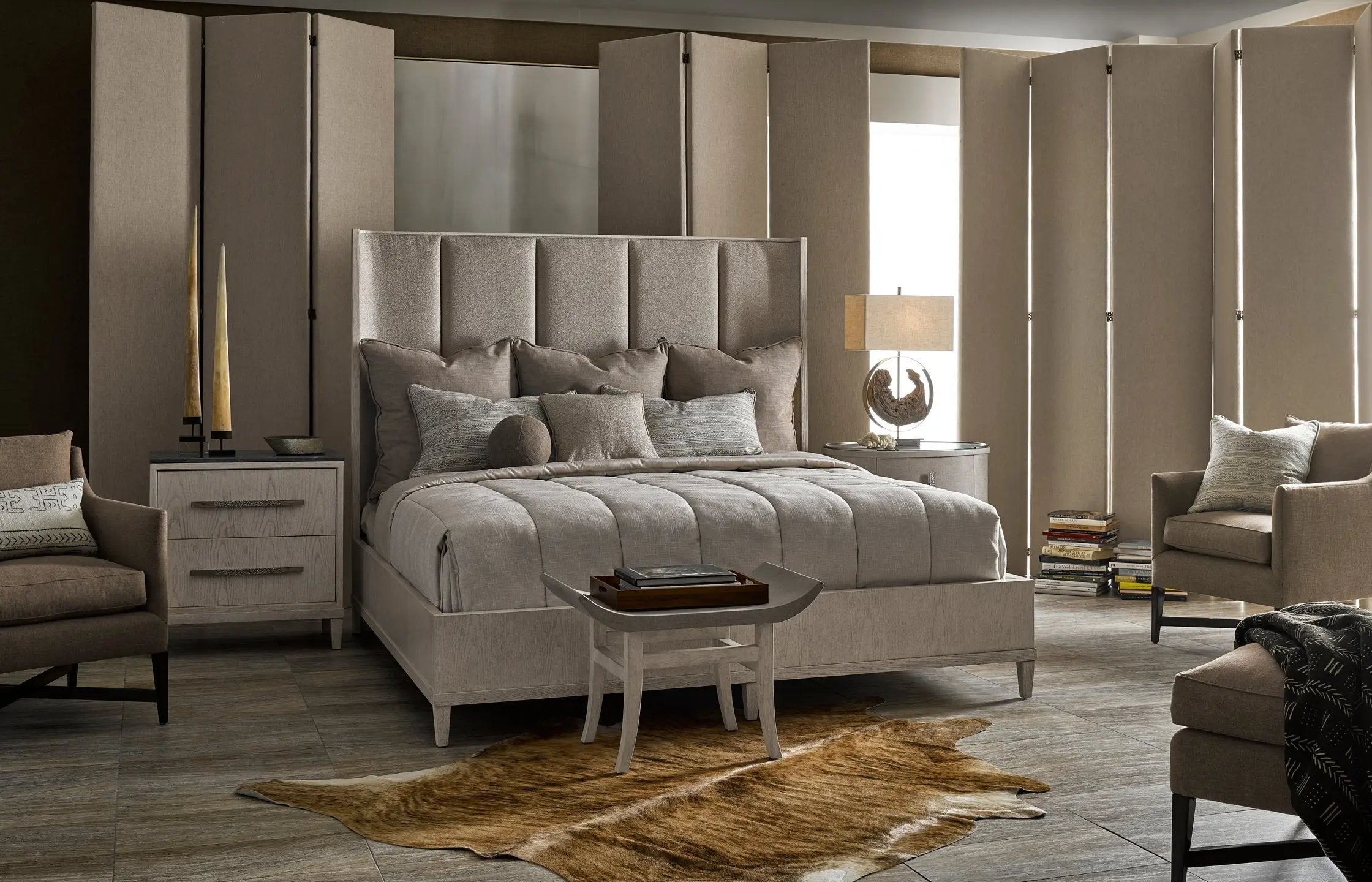 Cama con paneles de conjunto