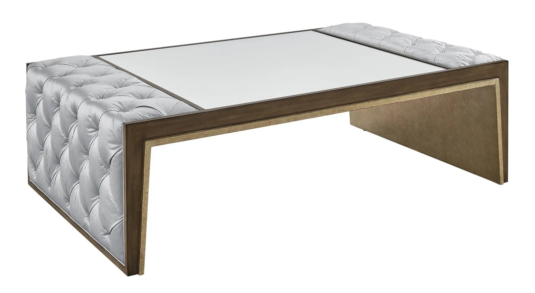 a coffee table with a mattress on top of it