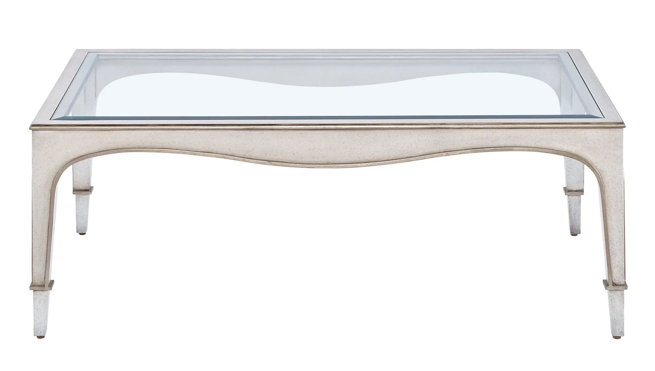 a table with a glass top and metal legs