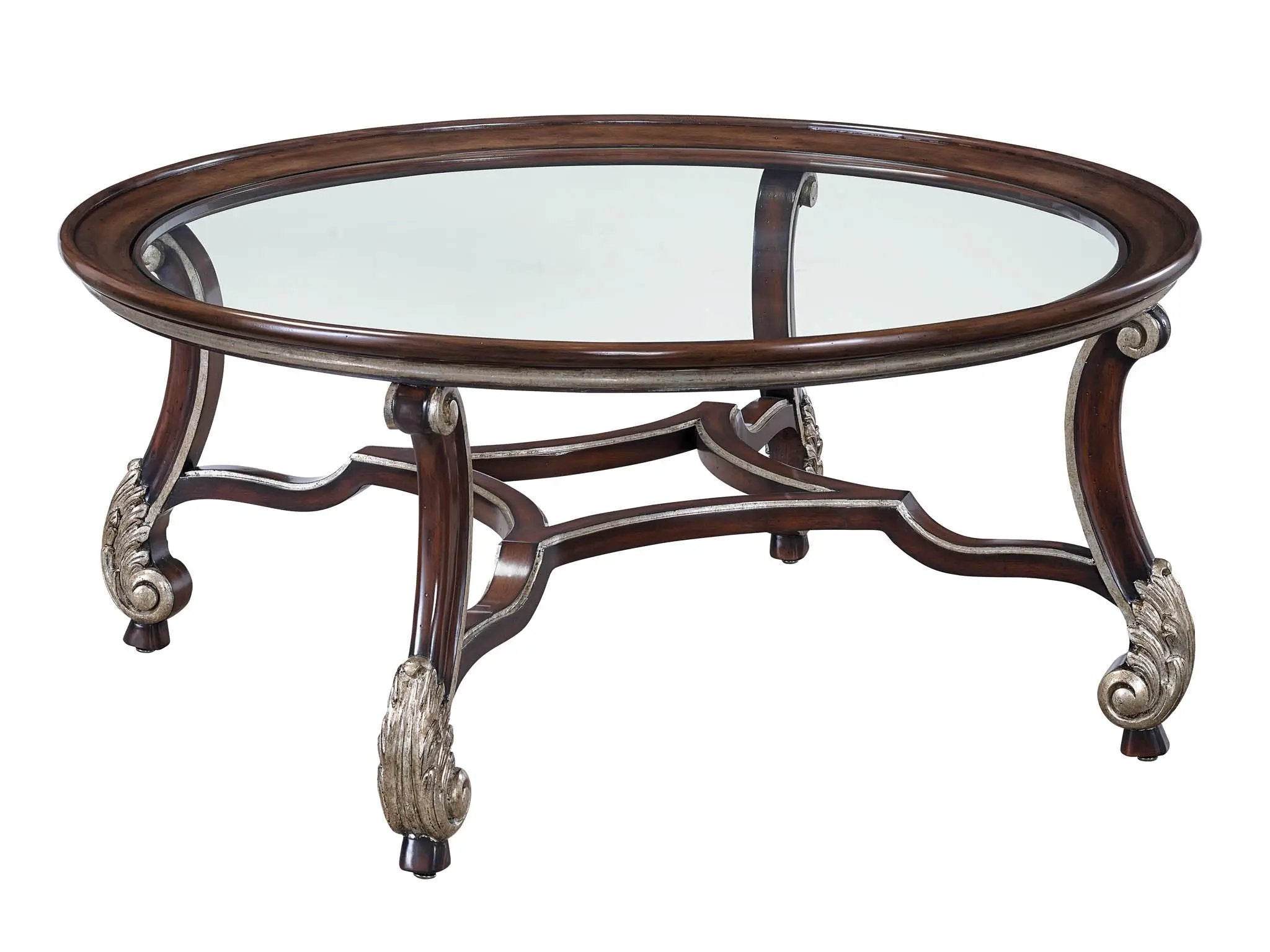 a table with a glass top and metal legs