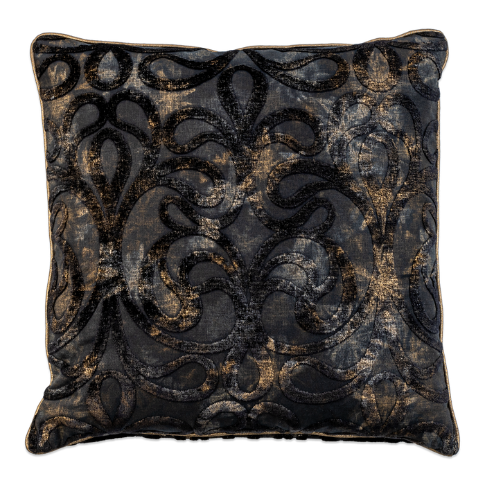 Black and Gold Throw Pillow