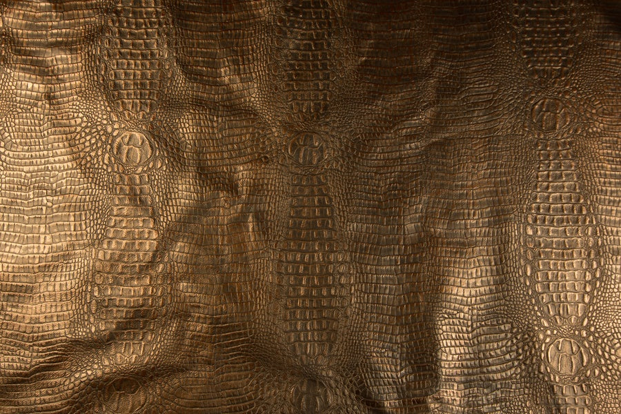 Leather Copper Croc