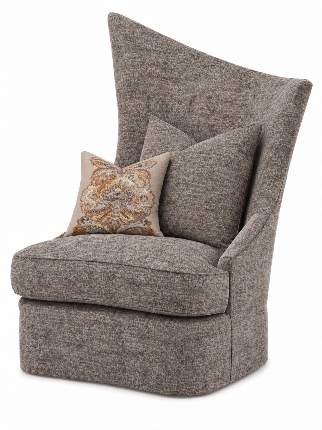 Artemis Chair in 67807 Bubbly Gray, side view