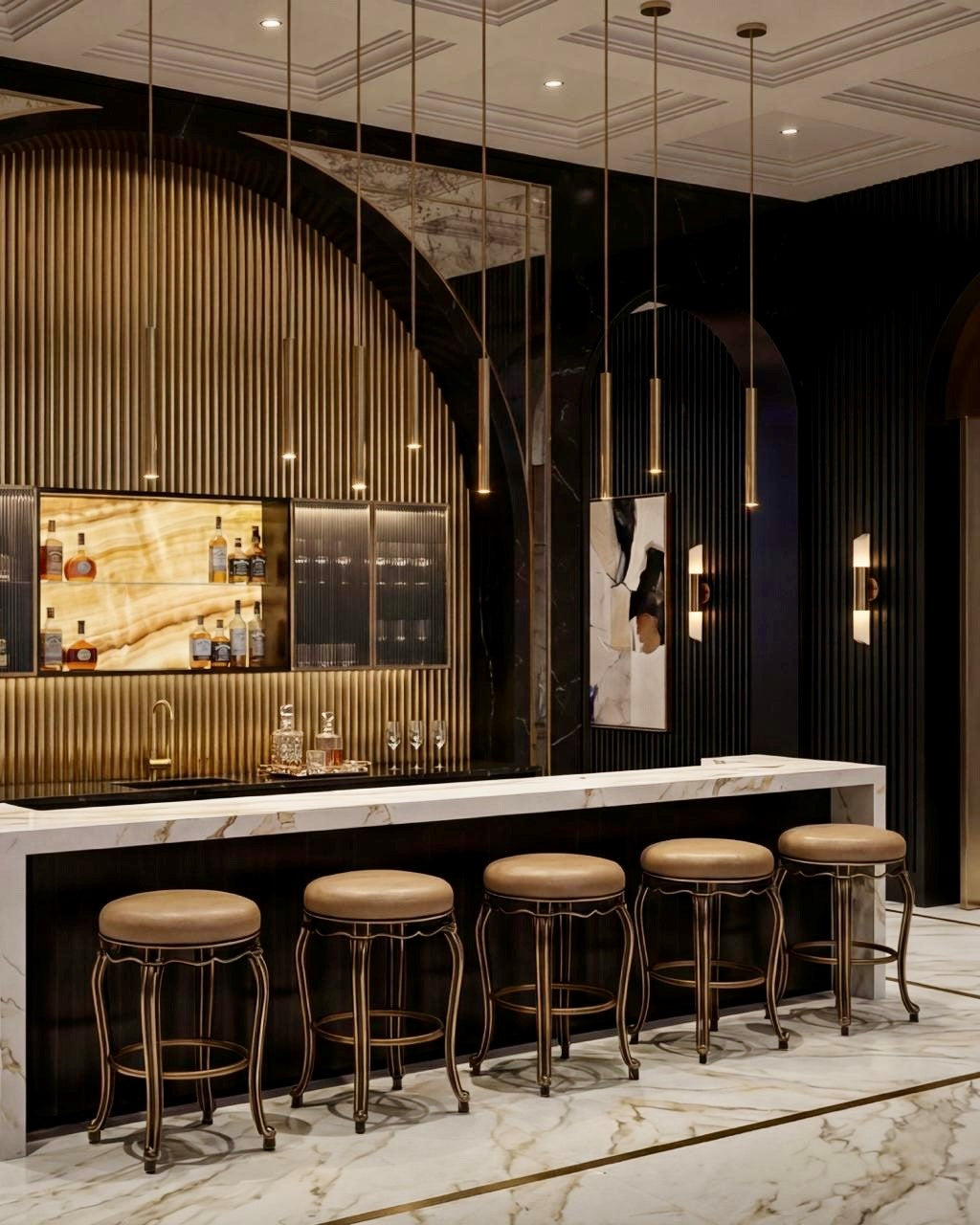 Ariana Backless Swivel Barstool