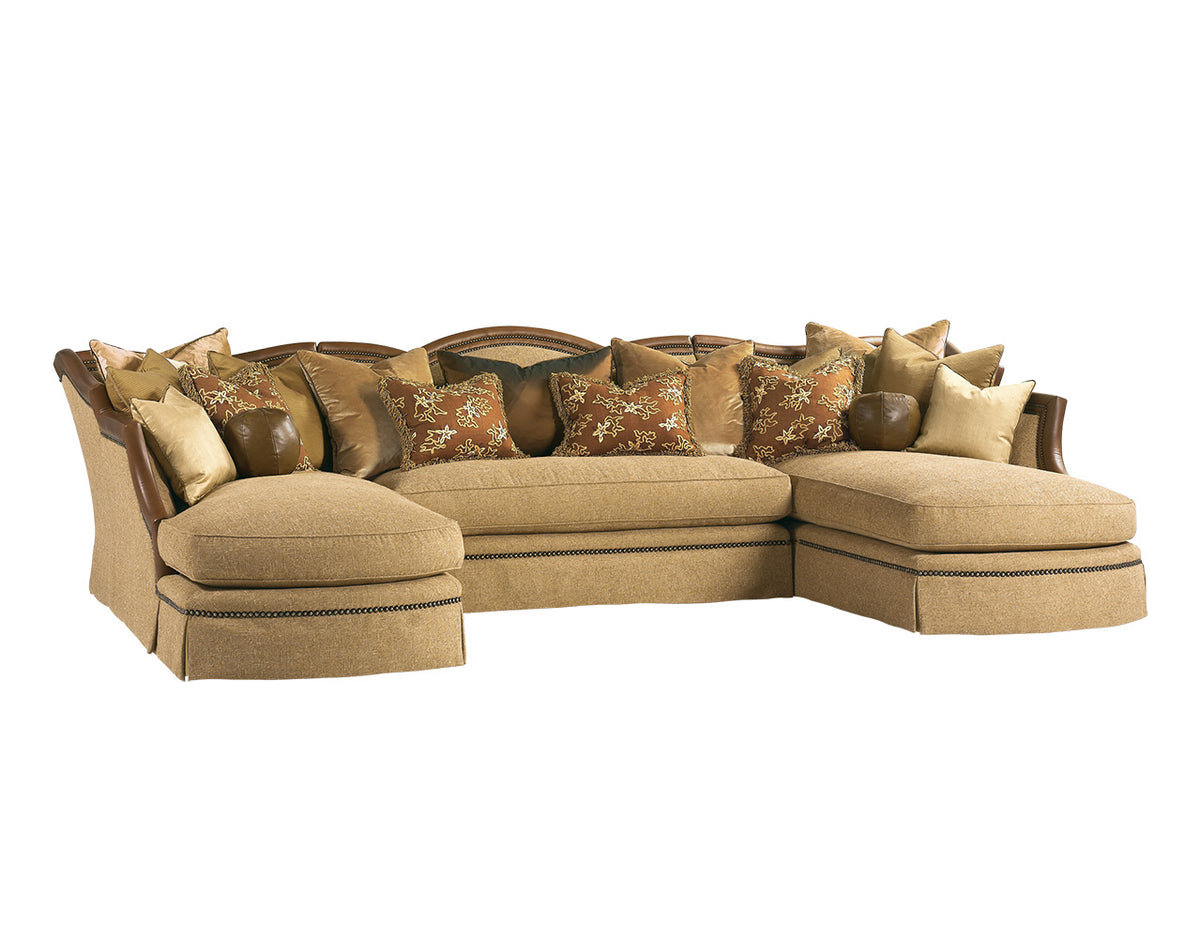 Marge Carson Cassandra Sectional | Luxurious Deep Seated Sofa