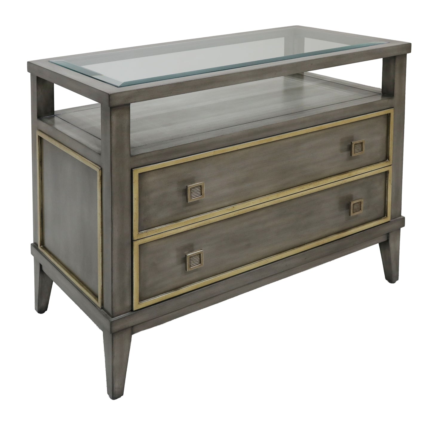 Palo Alto Nightstand 2-Drawer Large