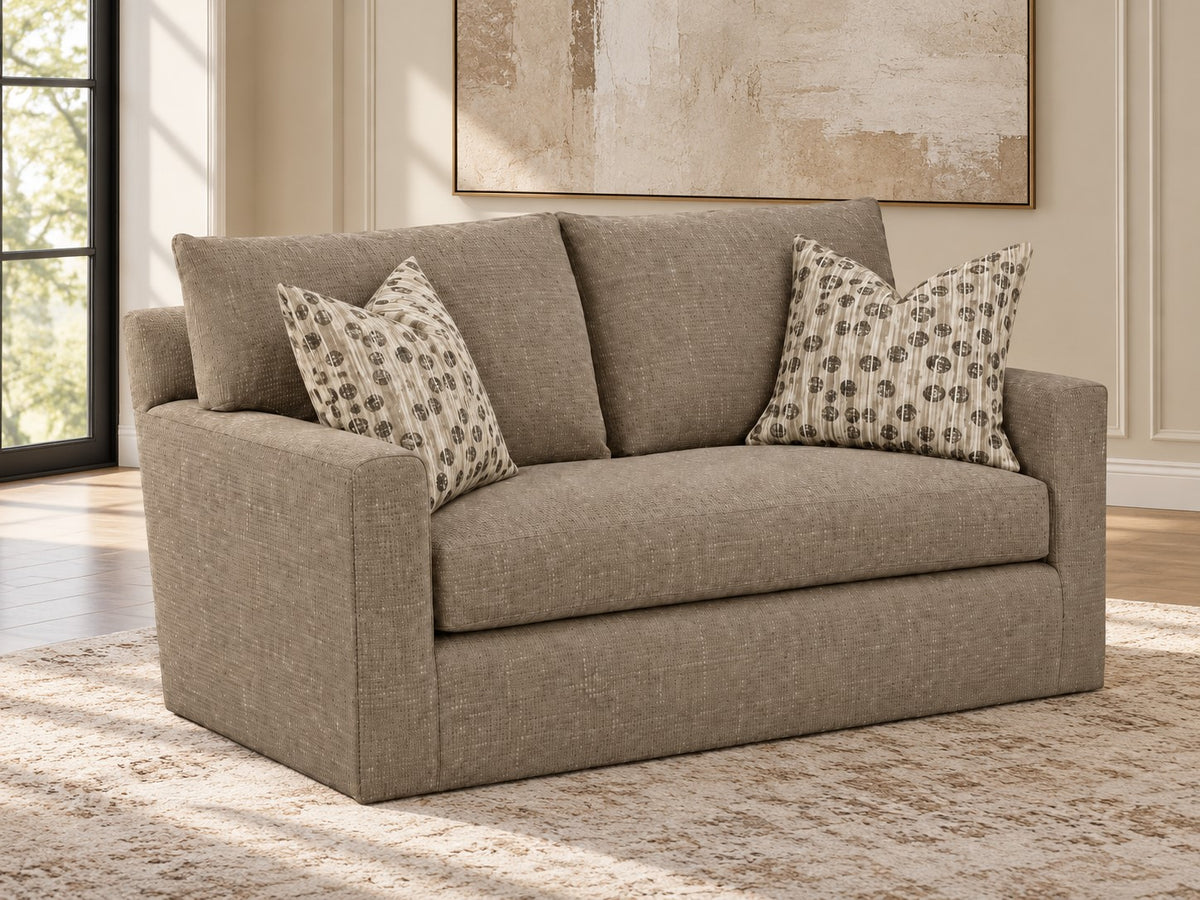 Santa Barbara Sofa in 68154 Supple Tan in a living room