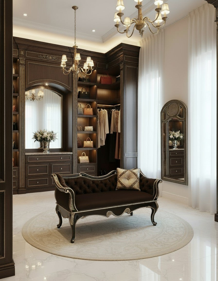 dressing room bench ADA Fitting Room Bench Display Source