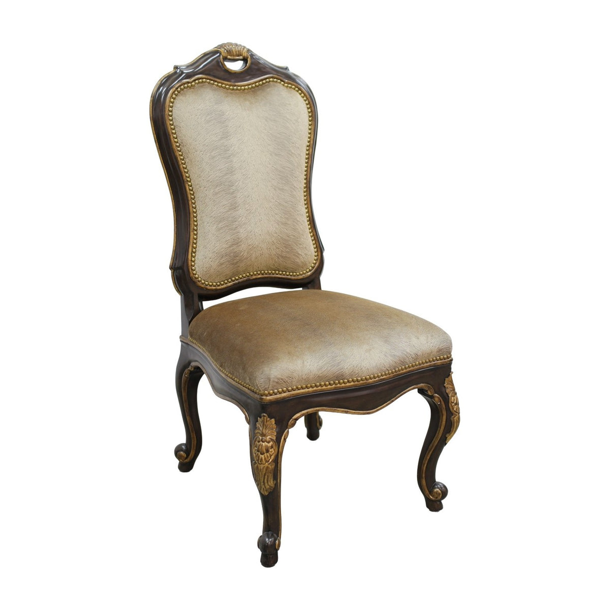 Aaron Side Chair in Envy Bronze by Marge Carson