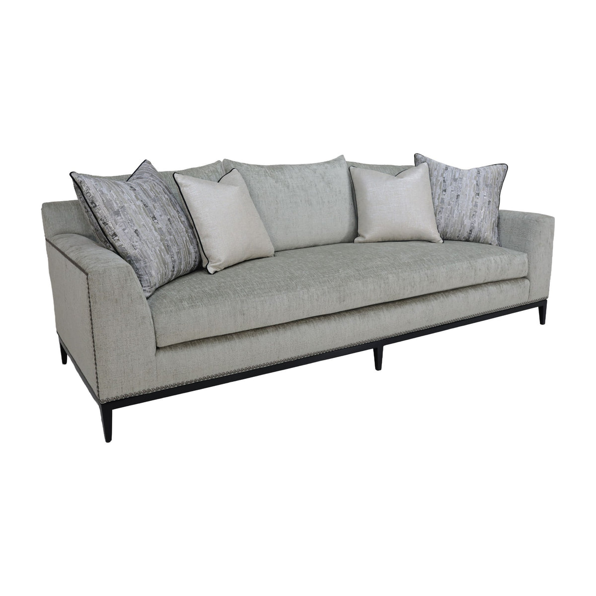 Custom Couture Rome Sofa in Berkeley Natural by Marge Carson