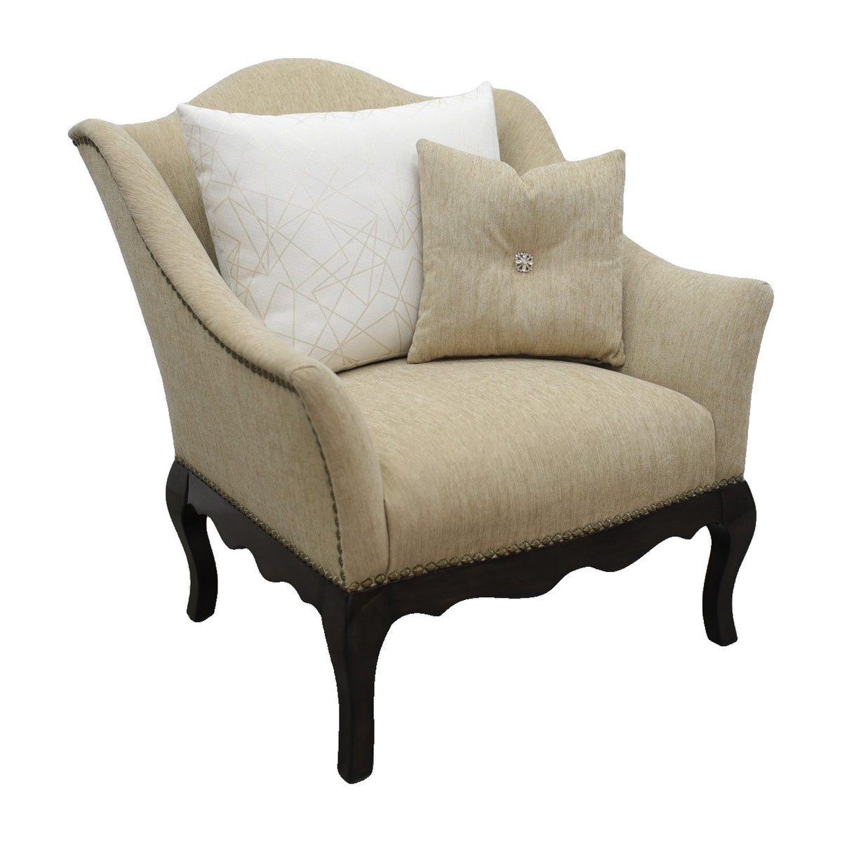 Courtney Chair in Rumpelstiltskin Gold by Marge Carson