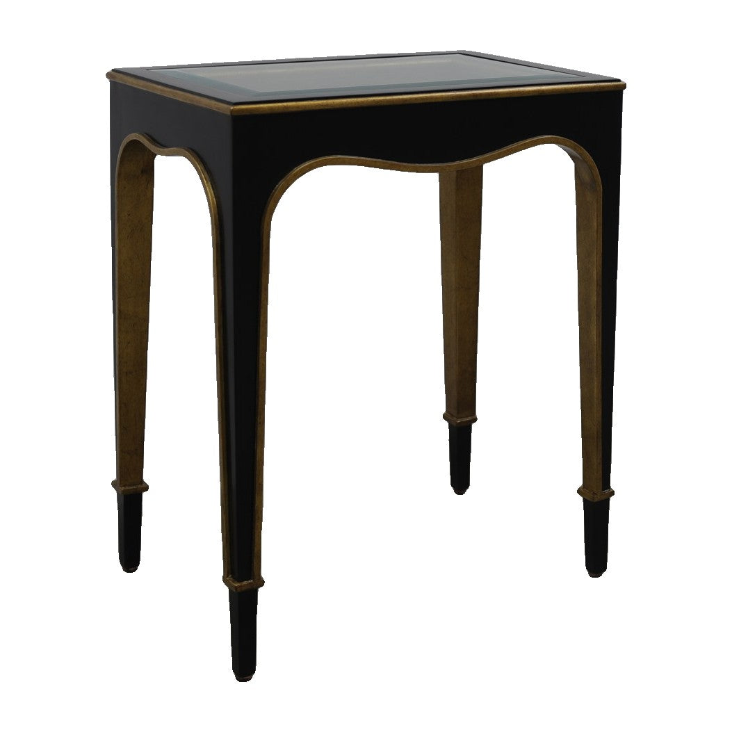 Giverny Chairside Table in Ebony by Marge Carson, view 2