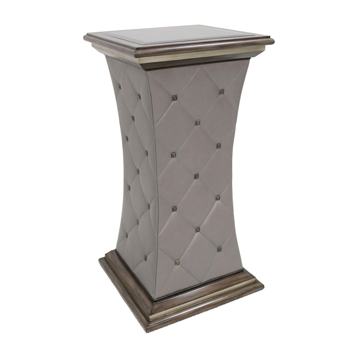Lola Pedestal in Leather Mineral by Marge Carson