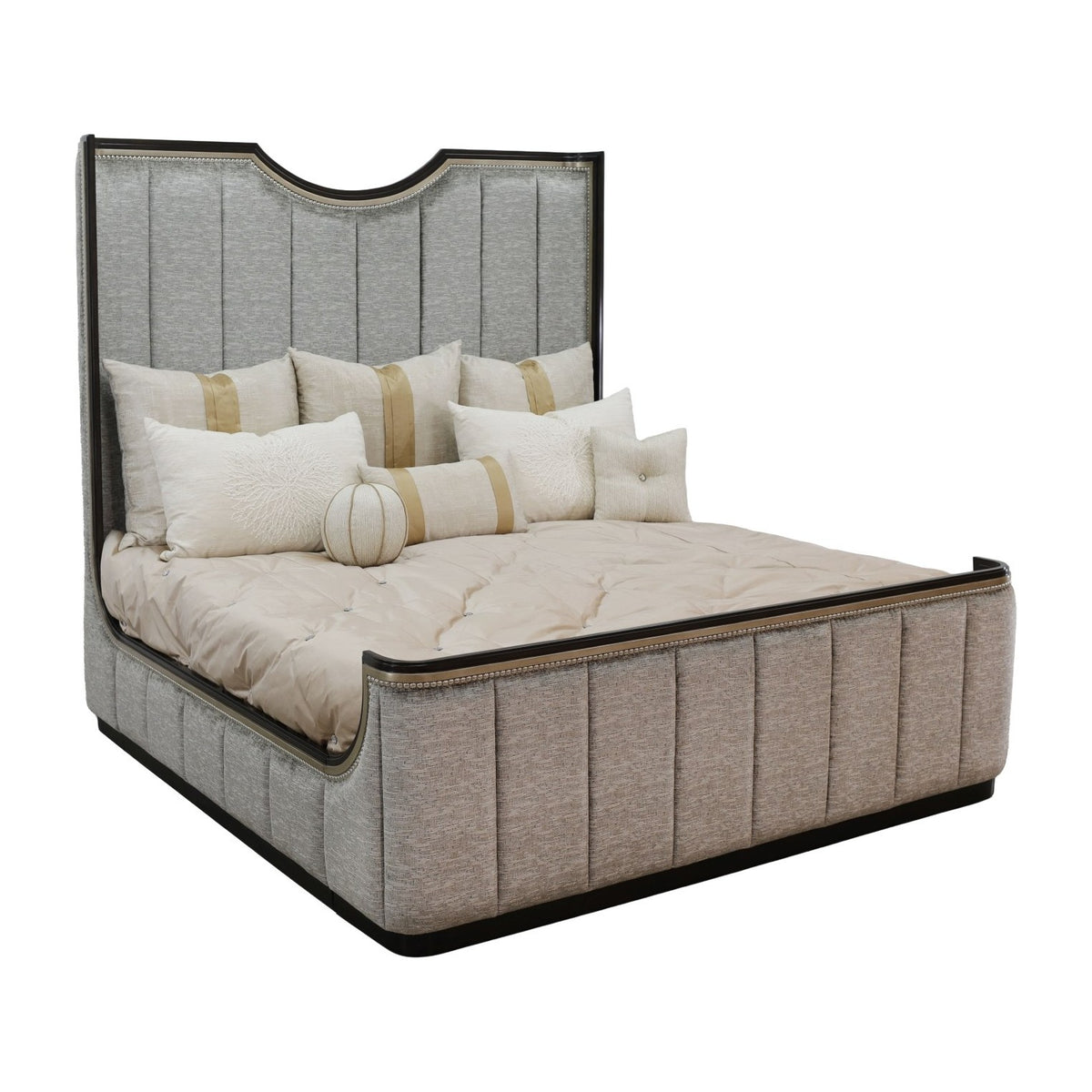 Luna Bed in Metallic Ash by Marge Carson