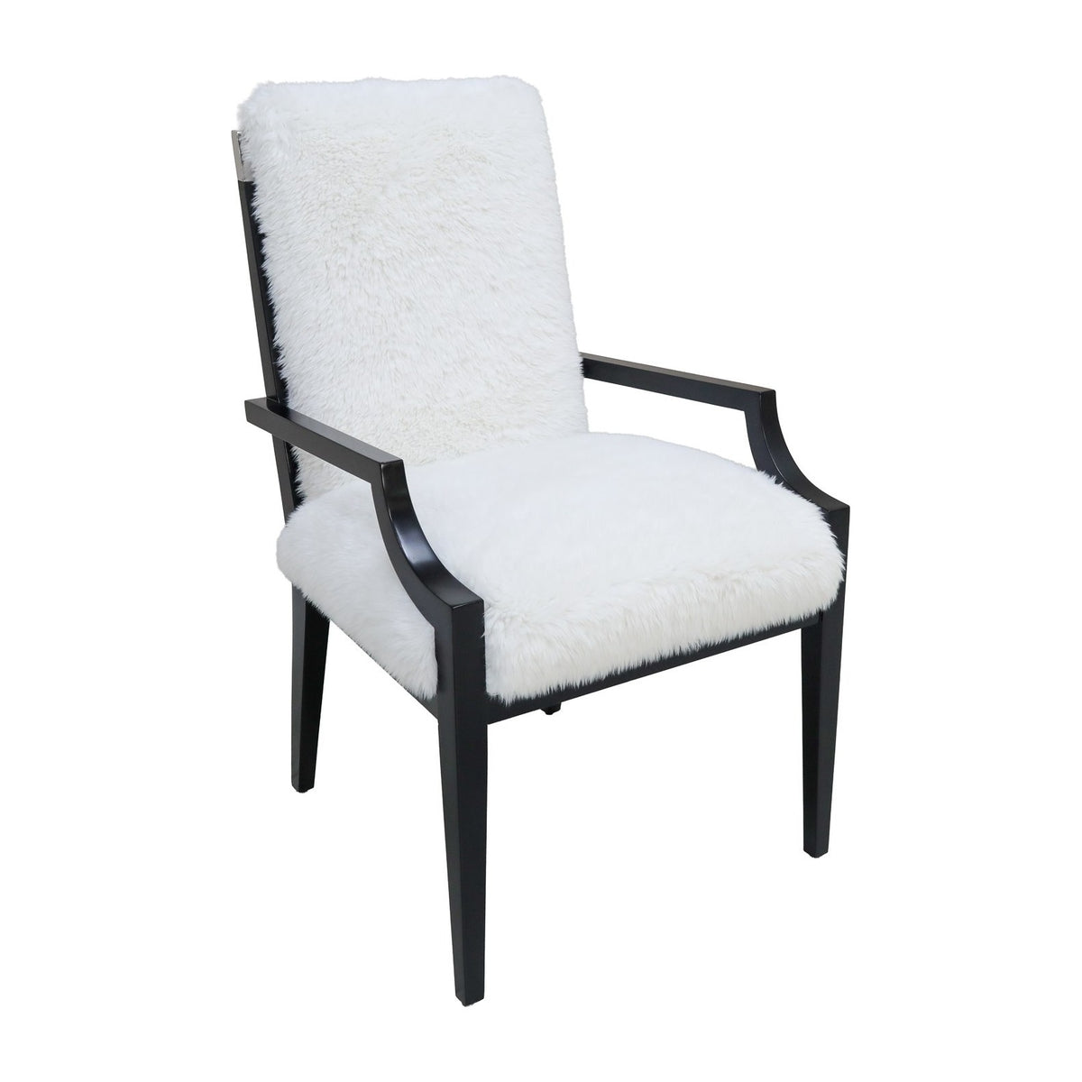 Vivian Arm Chair in Moody Snow by Marge Carson