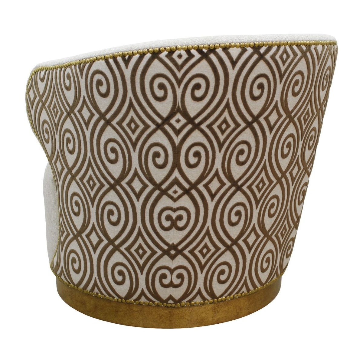 Zeus Chair in Rumor Platinum by Marge Carson, view 2